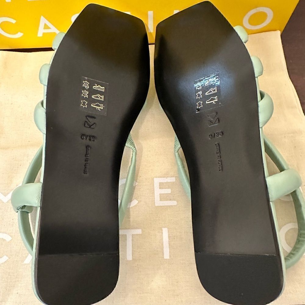 Mercedes Castillo Women’s top grain leather upper/lining strappy sandal Sz 6 NWT - Picture 12 of 16